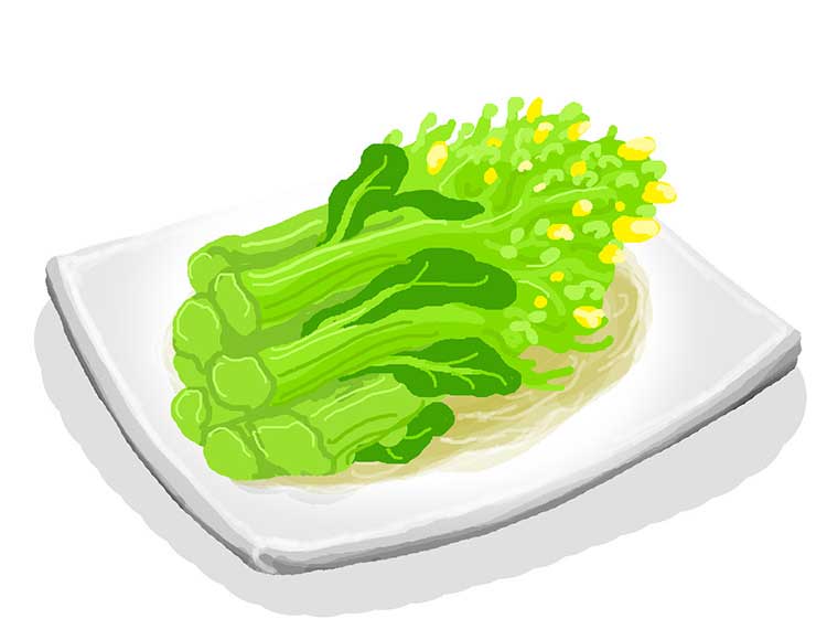 菜の花(なのはな)の味噌マヨ和え【食育レシピ】※給食だより