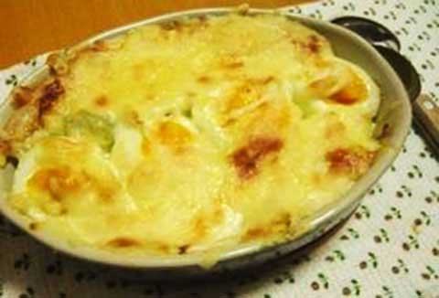 あつあつパングラタン(2人分)【食育レシピ】