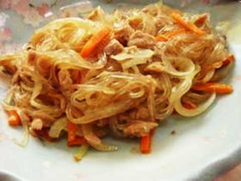はるさめチャンプルー(2人分)【食育レシピ】