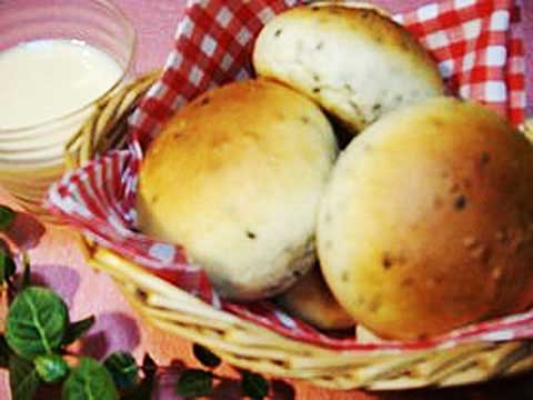 まるコロごまパン (2人分)【食育レシピ】