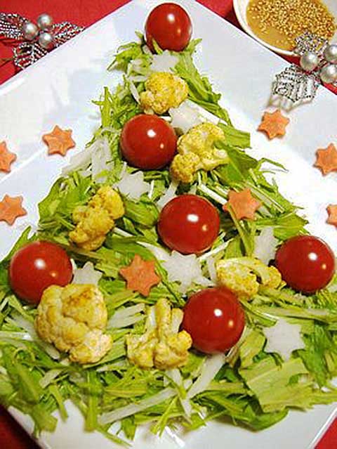 冬の野菜のクリスマスアレンジ☆（2人分）【食育レシピ】