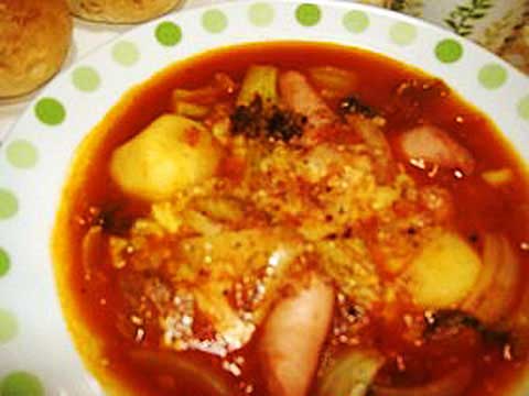 おウチ野菜のトマト煮込み（2人分）【食育レシピ】