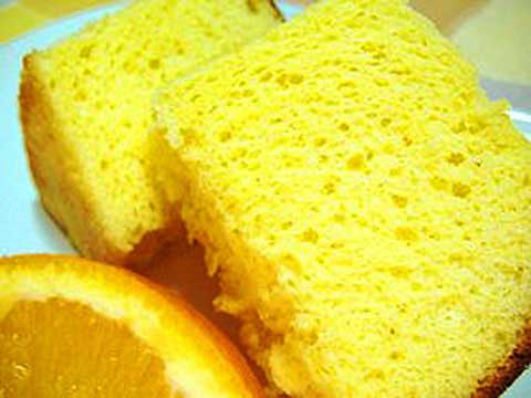 オレンジ風味のシフォンケーキ（6人分）【食育レシピ】