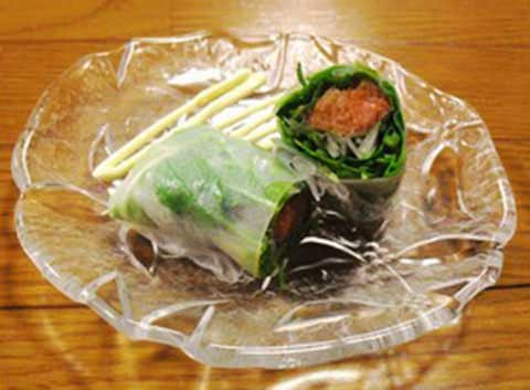 めんたい生春巻き(2人分)【食育レシピ】