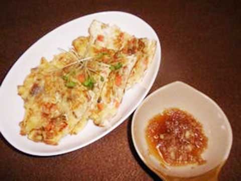 チヂミ風!?うなぎと野菜のたまご味（2人分）【食育レシピ】