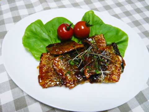 さんまのかばやき ピリ辛風味(2人分)【食育レシピ】