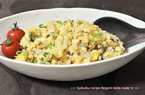 チャチャっと明太チャーハン(1人分)【食育レシピ】