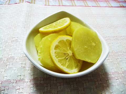 さつまいものさっぱりレモン煮（2人分）【食育レシピ】