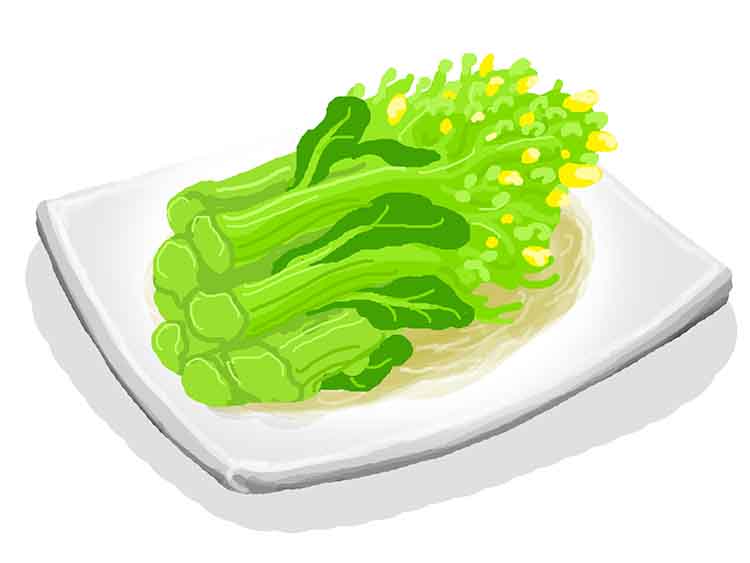 菜の花のおひたし【食育レシピ】(給食だより 2023年3月号)